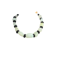 Strand Necklace Chalcedony Beads Beaded Natural Gem Stone Gift Women D699